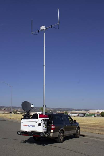 General Dynamics FirstRunner Compact Rapid Deployable 4G LTE Communications System