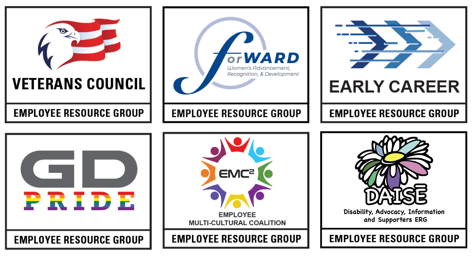 Employee Resource Groups Horizontal Logos