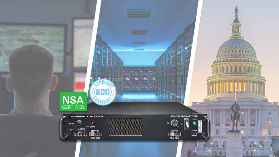 TACLANE-10G is NSA certified and ACC Compliant