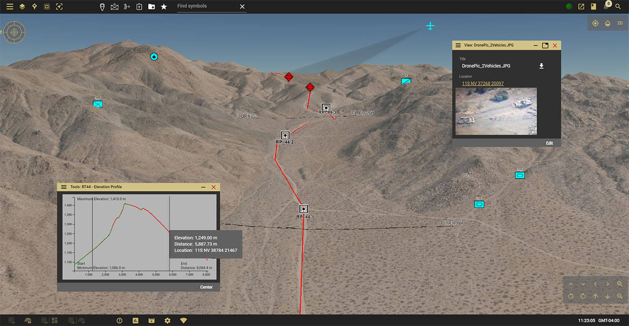 GeoSuite Enemy Movement UAV Screenshot