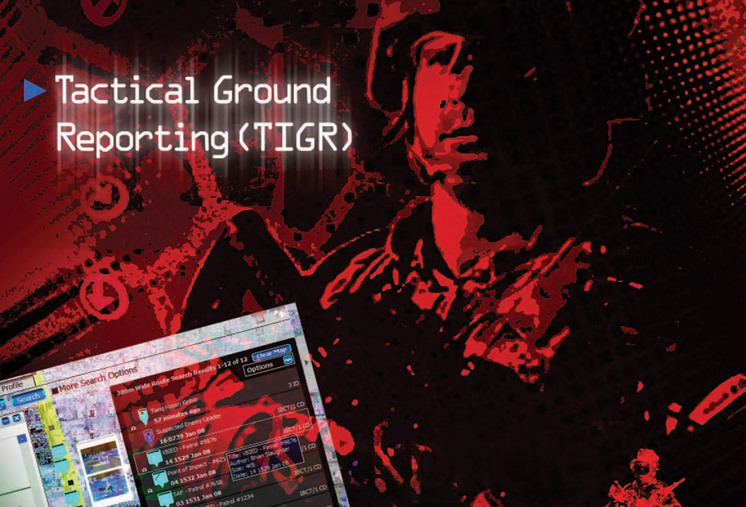 C4ISR - Tactical Ground Reporting System (TIGR) PSTS Page - Image