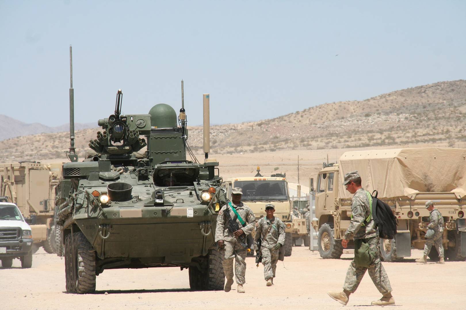 Warfighter Information Network-Tactical (WIN-T) Increment 2 integrated onto Stryker vehicles,