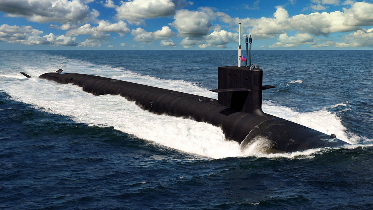 Columbia-Class Ballistic Missile Submarine Artist Rendering