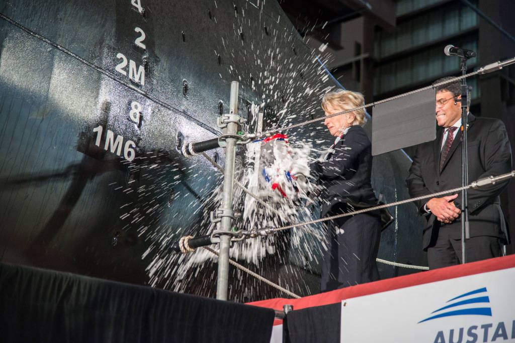 Austal USA Celebrates Christening of USNS City of Bismarck