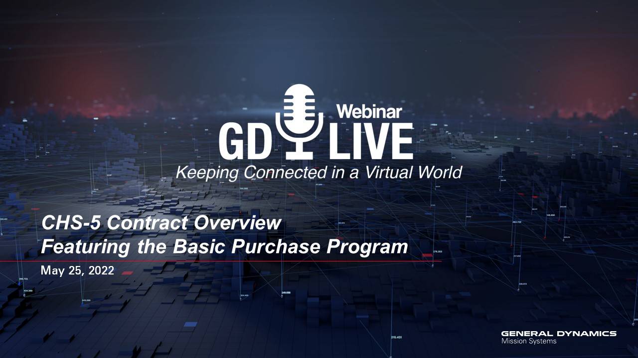 CHS-5 Contract Overview Basic Purchase Program GD Live