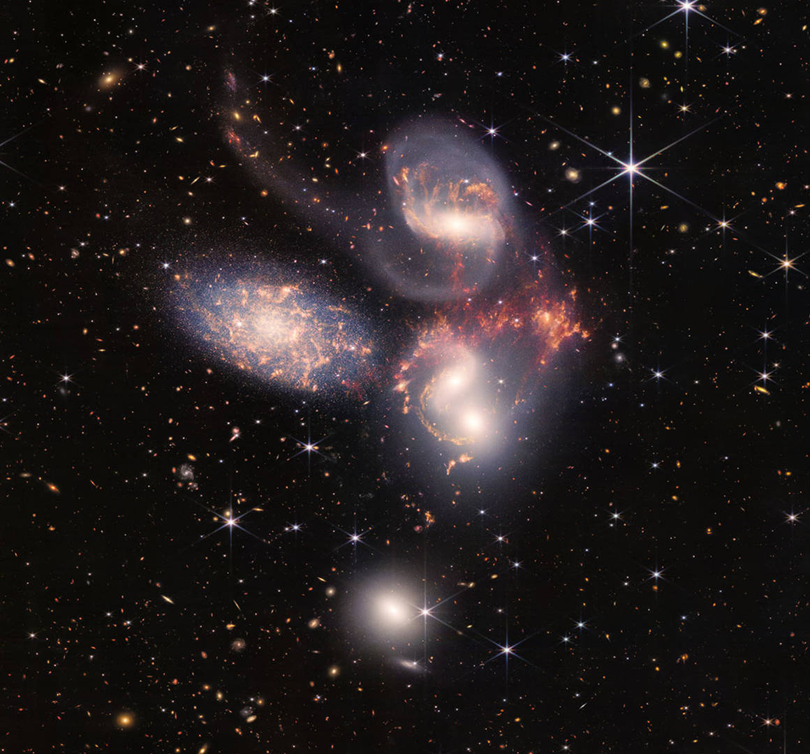 JWST First Images Stephans Quintet