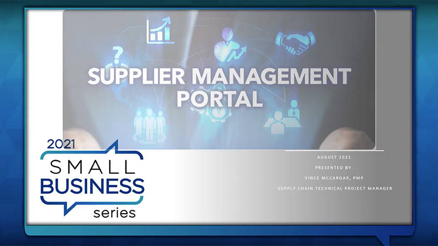 Suppliers Management Portal  - Small Business Series 2021 Video