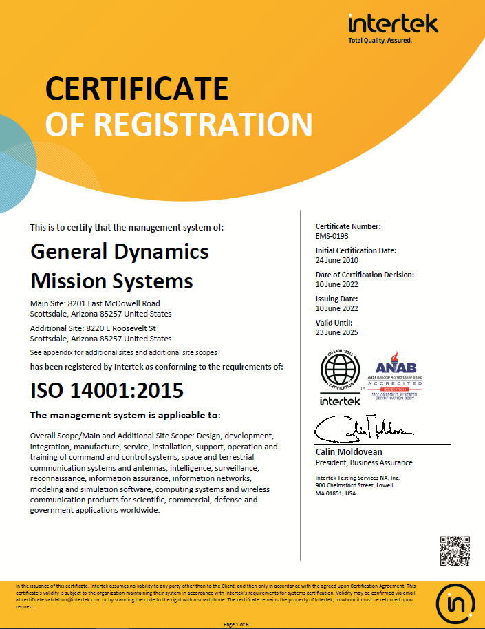 ISO 14001 Cert