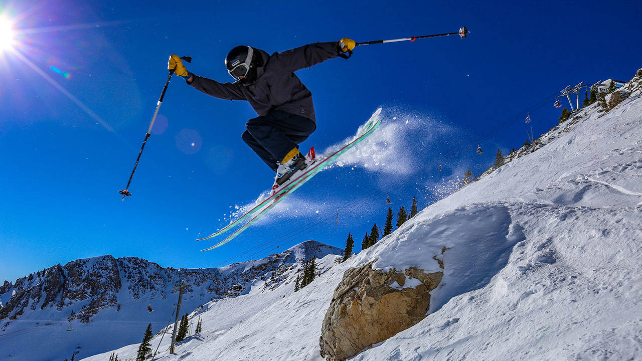 Ski jumping in Alta Utah