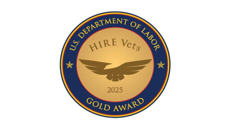 US Dept of Labor Hire Vets Award 2025