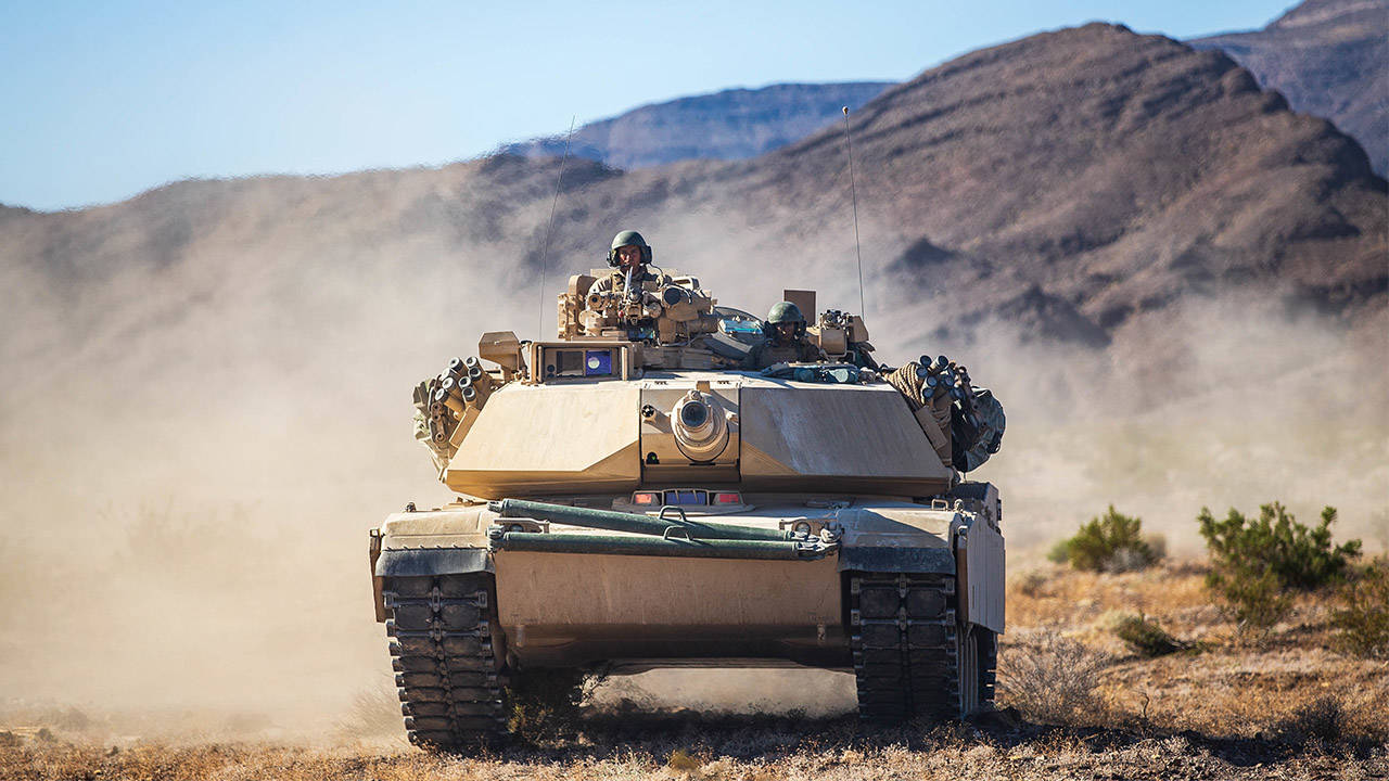 US Marine Corps M1A1 Abrams Tank 