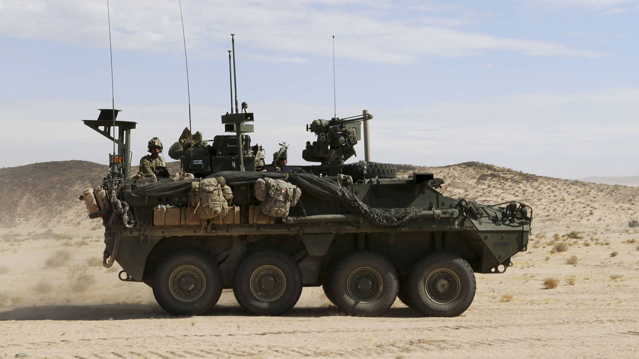 Stryker training mission at NTC 2019 2