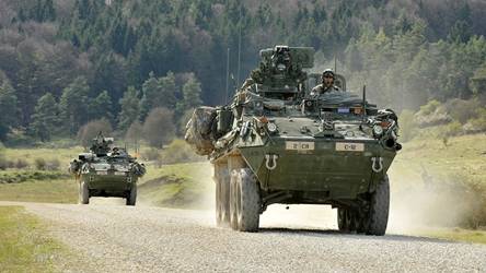 US Army 2nd Cavalry Regiment Strykers In Germany
