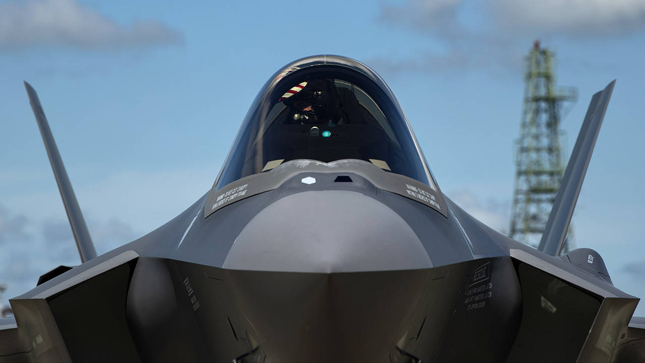 F-35 Air Force Radome Close Up 3