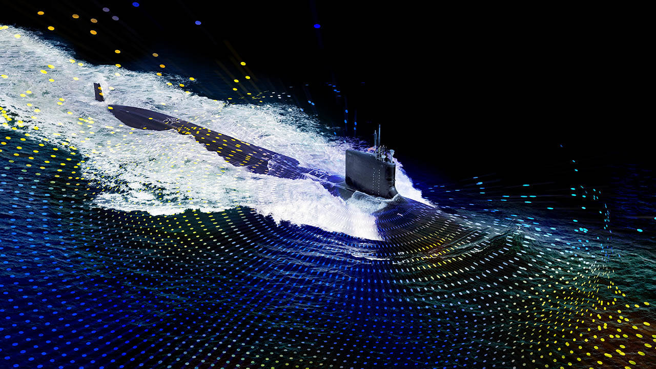 Virginia-class Submarine Electromagnetic Signals Graphic