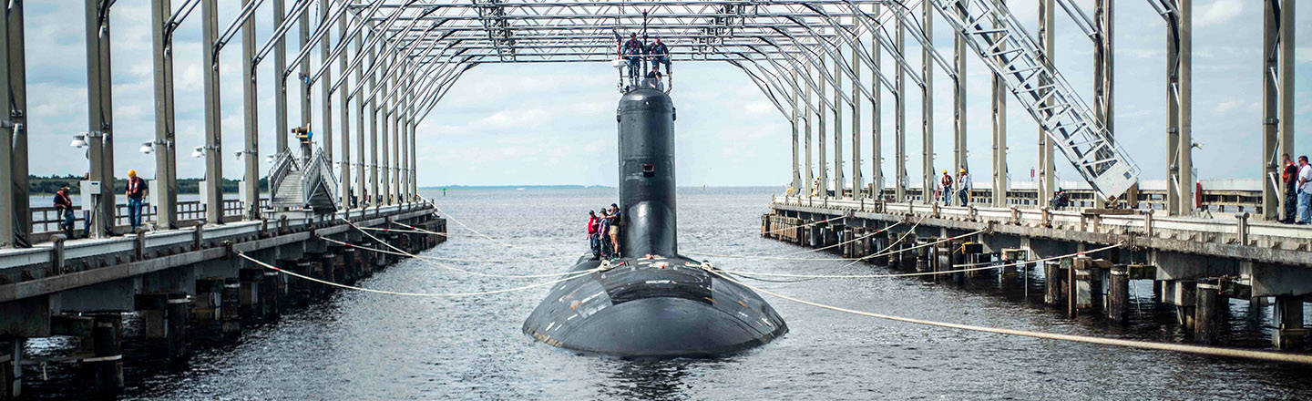 Virginia-class submarine USS North Dakota SSN 784 at Trident Refit Facility
