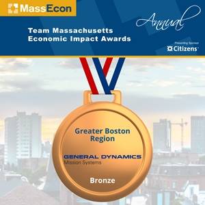 General Dynamics MassEcon Award Winner 2021