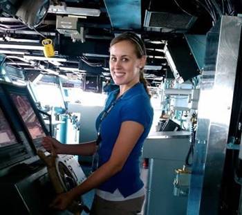 Allison Mead on Navy Ship 2