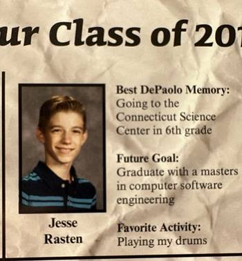 Jesse Rasten Yearbook