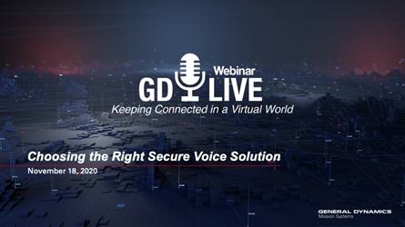 Webinar: Choosing the Right Secure Voice Solution Cover Photo
